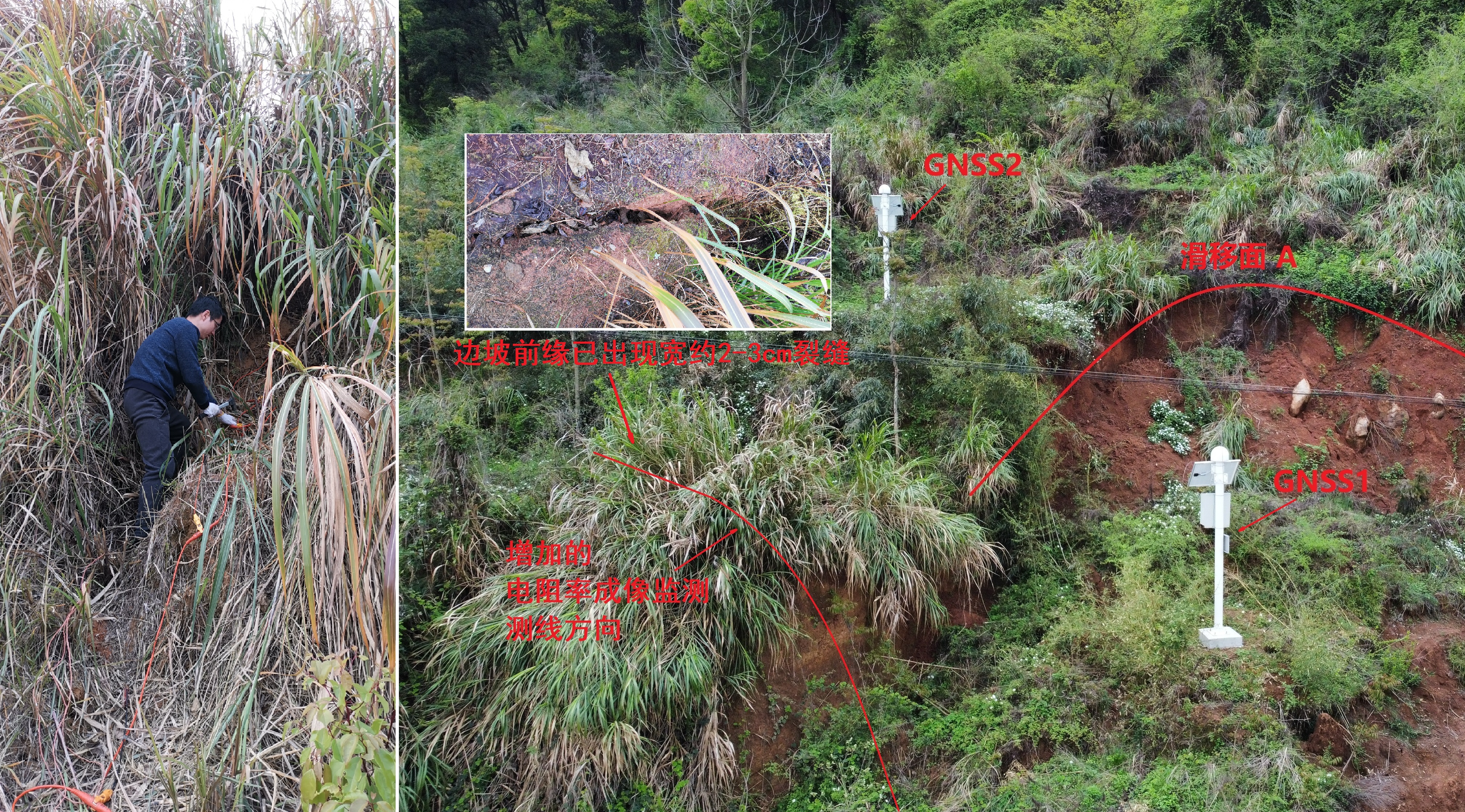 石溪村滑坡电阻率成像监测系统布设.jpg